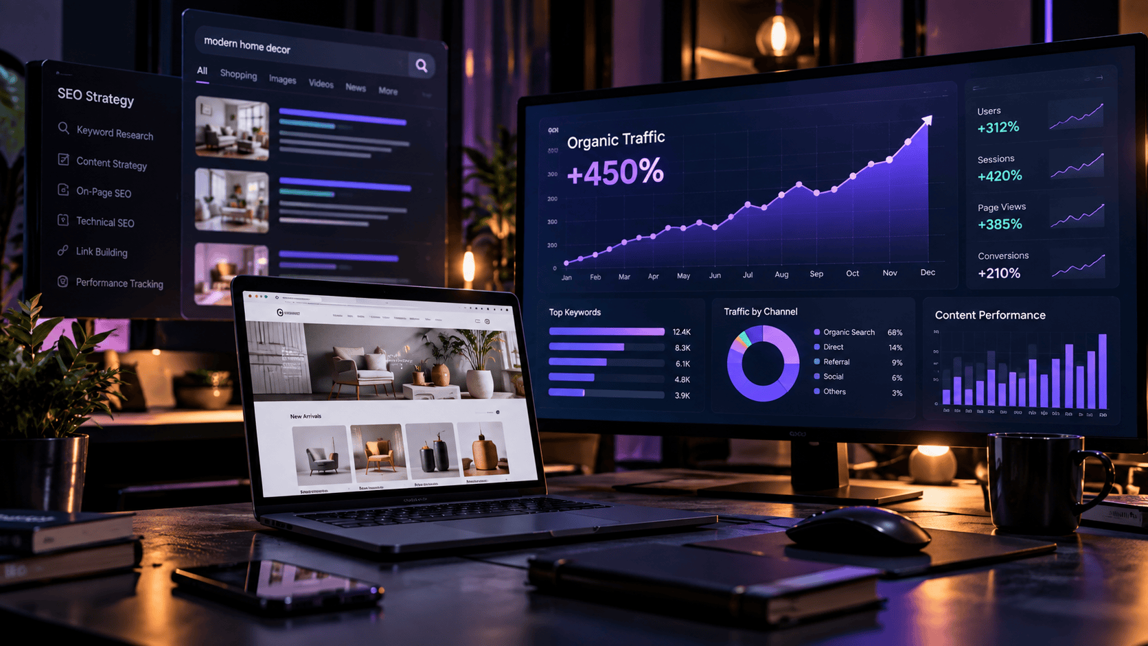 How We Increased Organic Traffic by 450%
